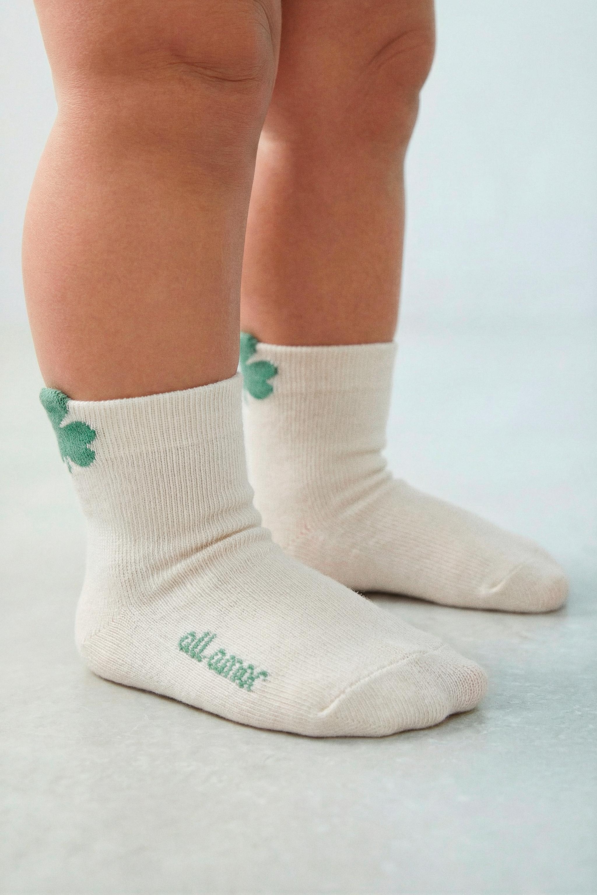 CLOVER PRINT KNEE SOCKS